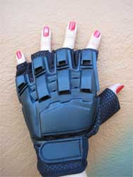 Paintball Australia fingerless combat glove hard